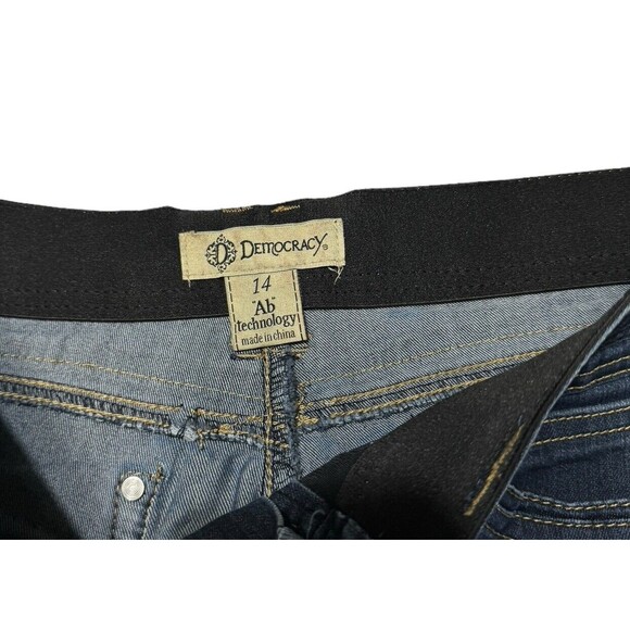 Democracy Jeans Womens 14 Ab Technology‎ Skinny Jeans Medium Wash Blue #2322 - Picture 6 of 10